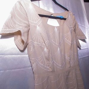 Antonio Melani Keaton Embroidered Dress Sz 2 Great Gatsby Flapper 1920s Art Deco